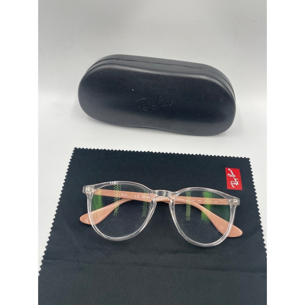Ray-Ban‎ Erika Optics RB7046-5953 Unisex Eyeglasses Polished Transparent Round